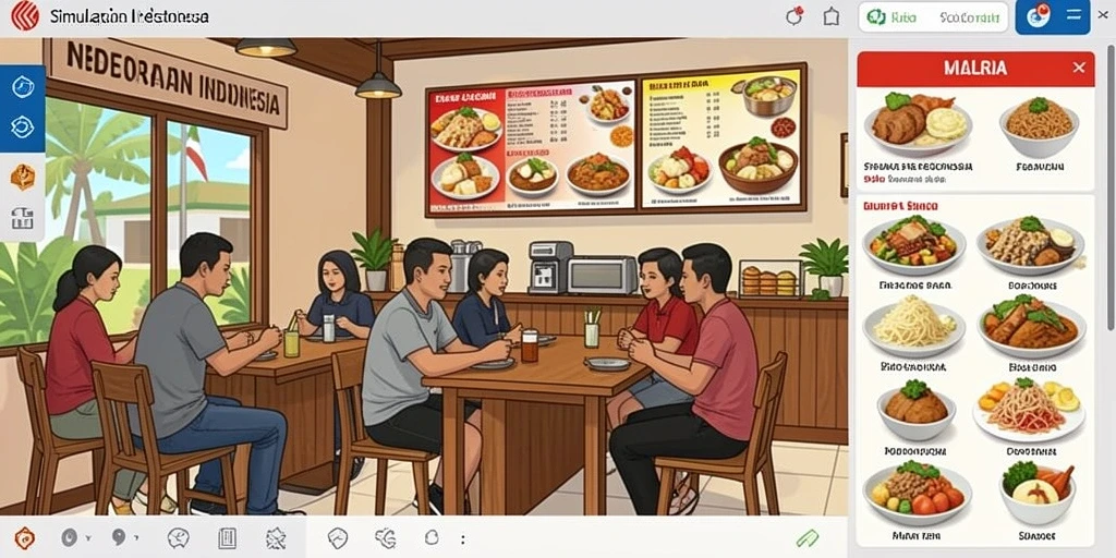Tampilan awal game yang menarik dan ramah pengguna.