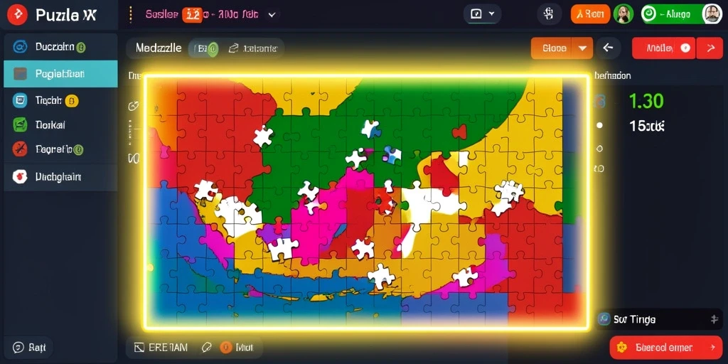 Screenshot menunjukkan petualangan luar angkasa yang mendebarkan.
