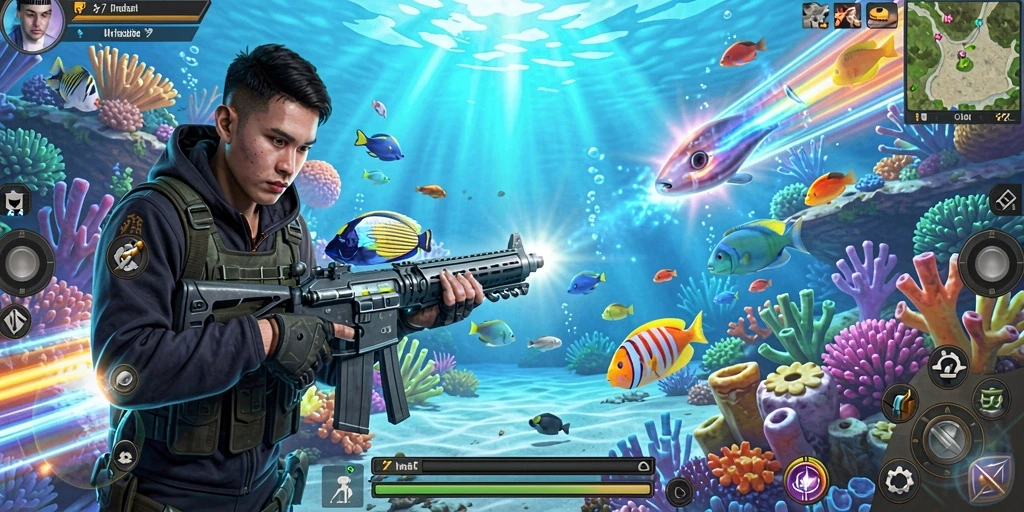 Screenshot menunjukkan antarmuka permainan yang menarik.