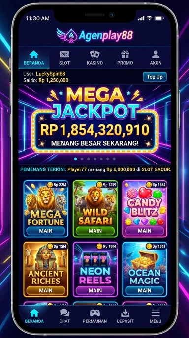 Cuplikan layar menu unduhan agenplay88 untuk perangkat Android